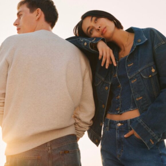 Lee Other - Vintage Lee Sherpa-Lined Denim Jacket with Hood (Men’s Medium, Regular Fit)